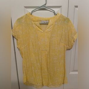 Kim Rogers petite blouse in yellow floral
